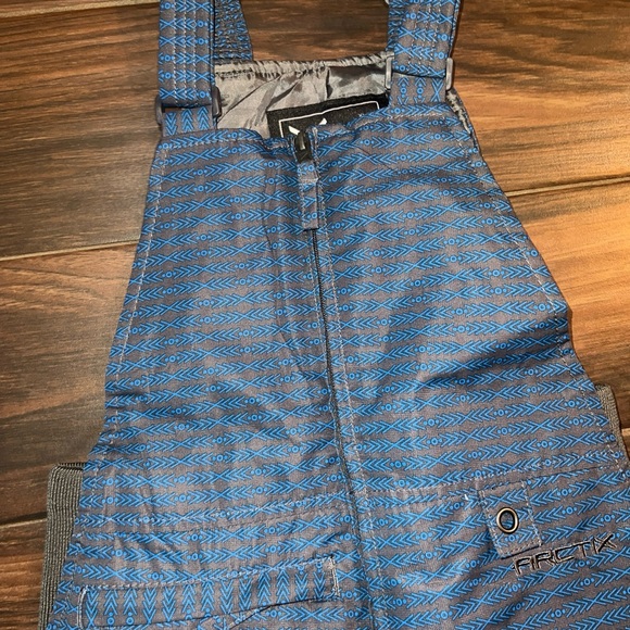 Arctix Boys Snow Bib Overalls Pants kids youth Size Small Insulated 5K Blue/gray - Picture 5 of 7